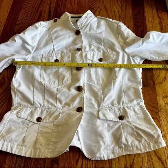 Lauren Ralph Lauren White Utility Jacket - XL - Picture 6 of 10
